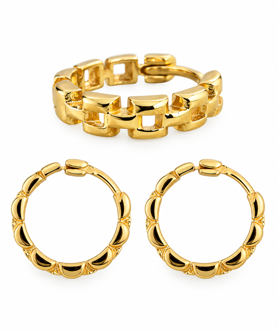 Ohrringe Rachel 18K vergoldet