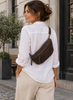 Gürteltasche Washed cow - Dunkelbraun