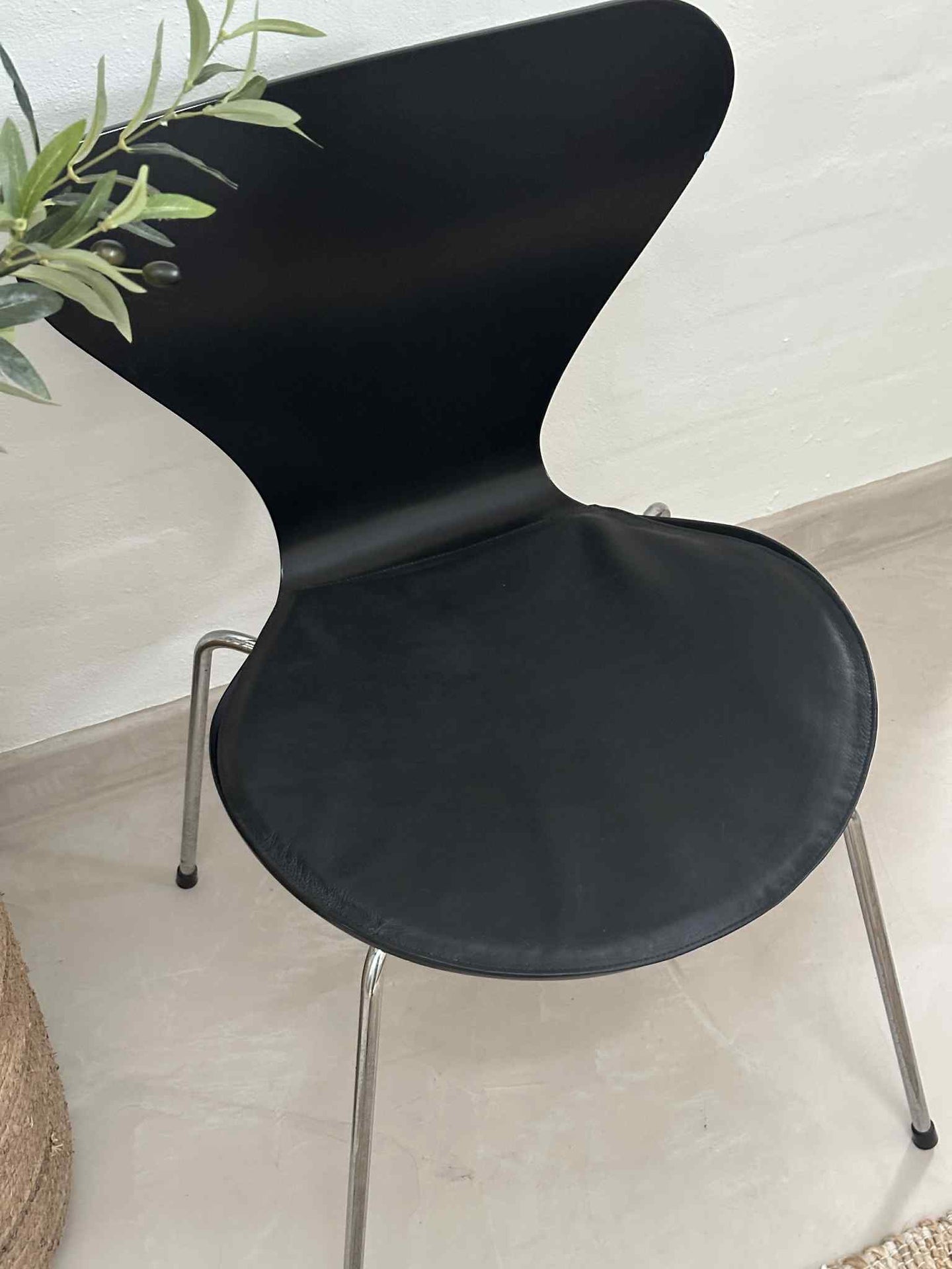 Ledersitzkissen Schwarz - Modell 7
