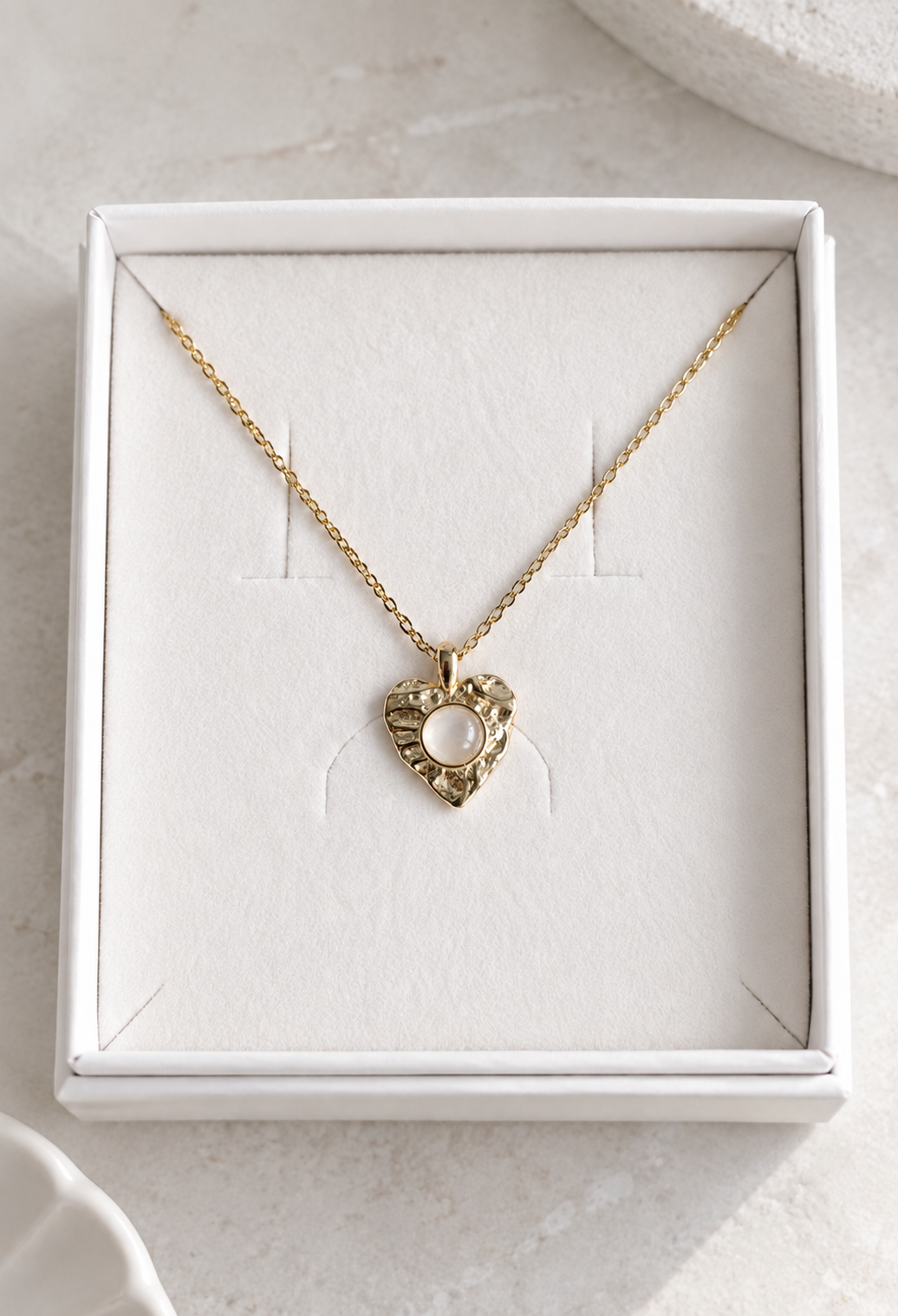 Halskette Kiki - Sterlingsilber mit Mondstein