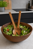Salatbesteck aus Akazienholz