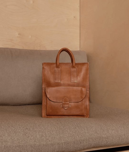 Arbejdstaske / shopper Felicia Cognac - VIAMAJA.DK