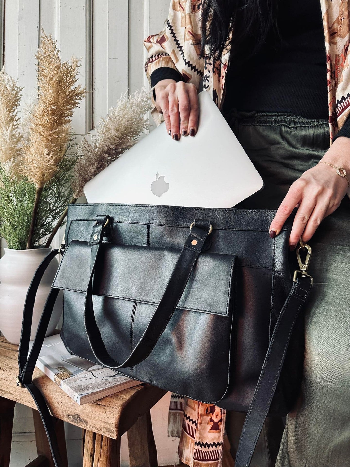 Arbejdstaske / Shopper JADA Black - VIAMAJA.DK