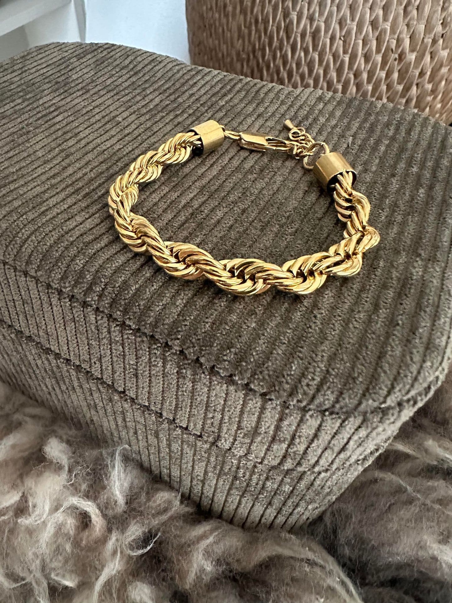 Armbånd Chunky forgyldt - Vandfast - VIAMAJA.DK
