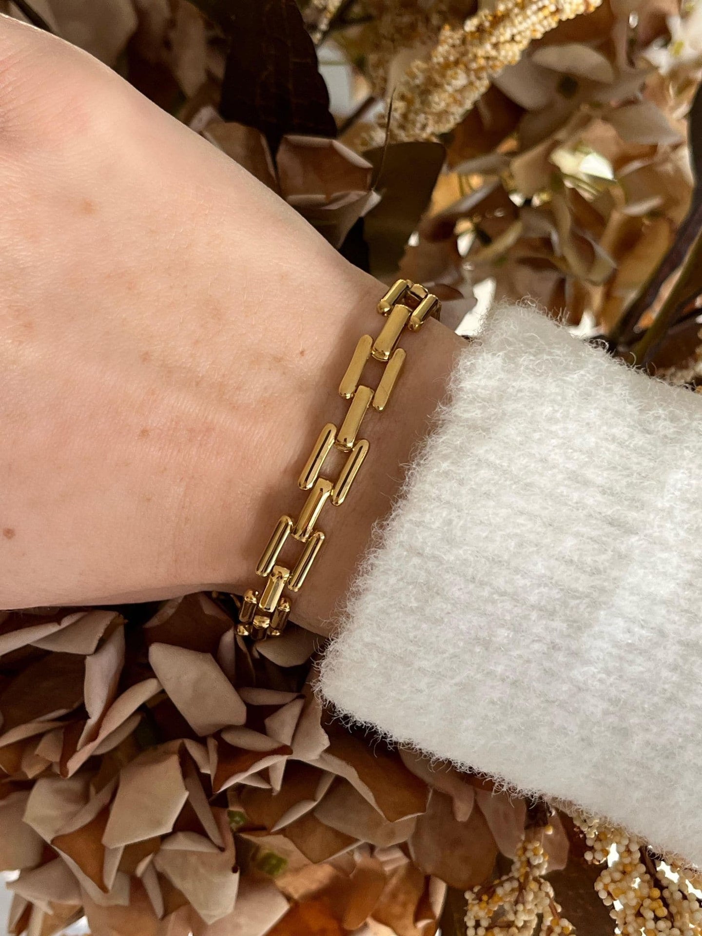 Armbånd Clarissa forgyldt - Vandfast - VIAMAJA.DK