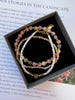 Armband GISELE Natur mit Herz – Set mit 3 Stück