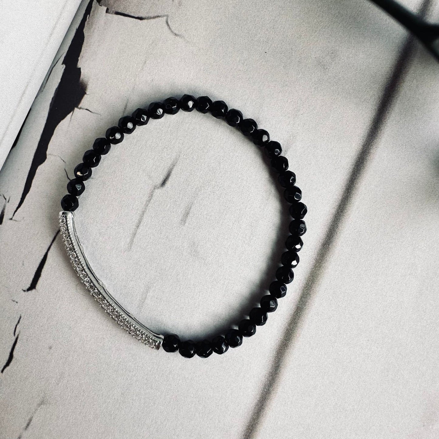 Armbånd Maja ONYX m. sterling silver - VIAMAJA.DK