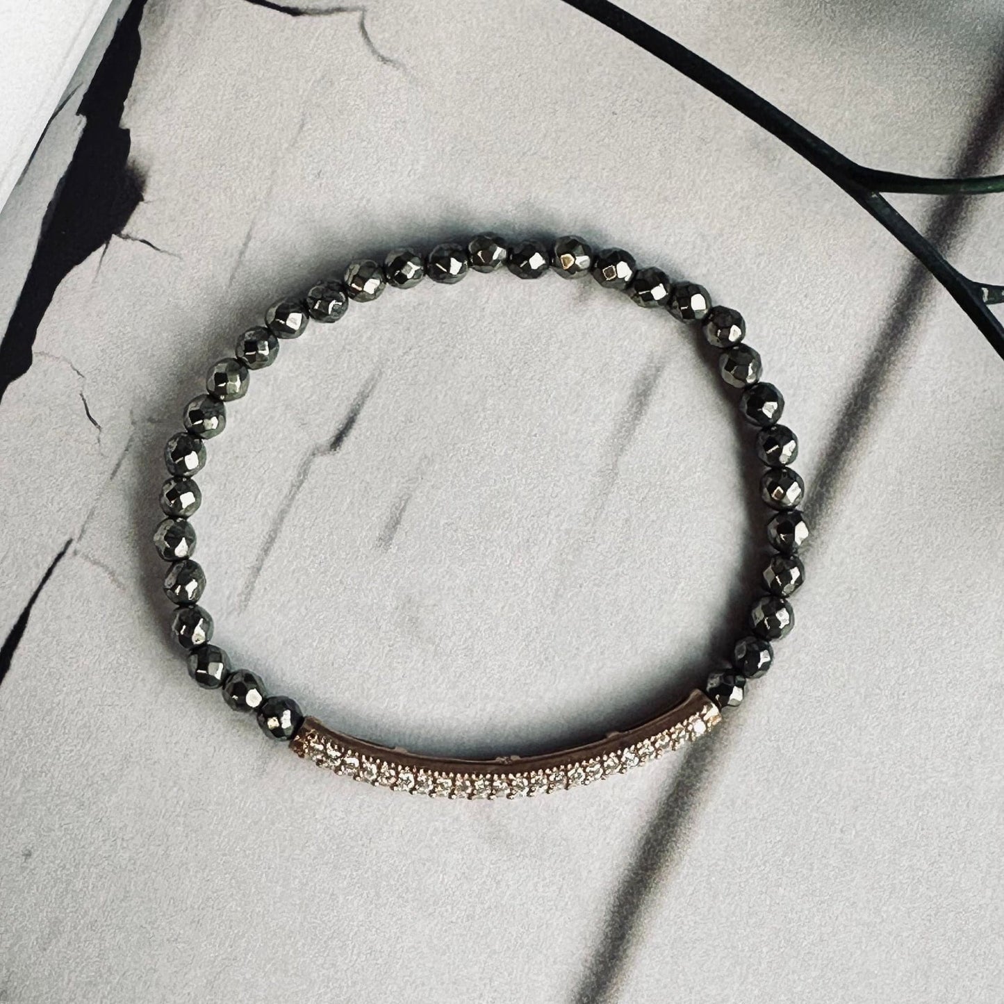 Armbånd Maja PYRIT m. forgyldt sterling silver - VIAMAJA.DK