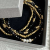 Armband MICHELLE Black / Pearl - 5 Stk