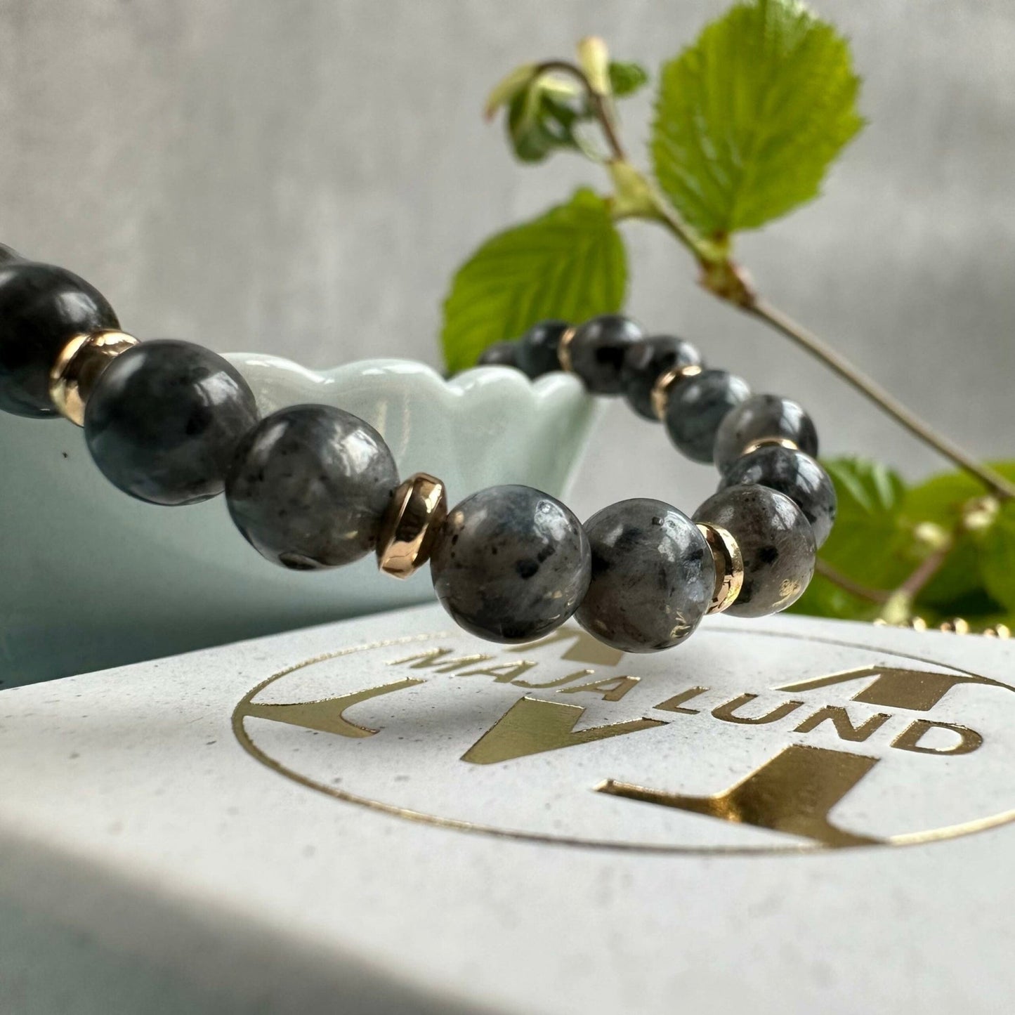 Armbånd Mollie – Black stone - VIAMAJA.DK