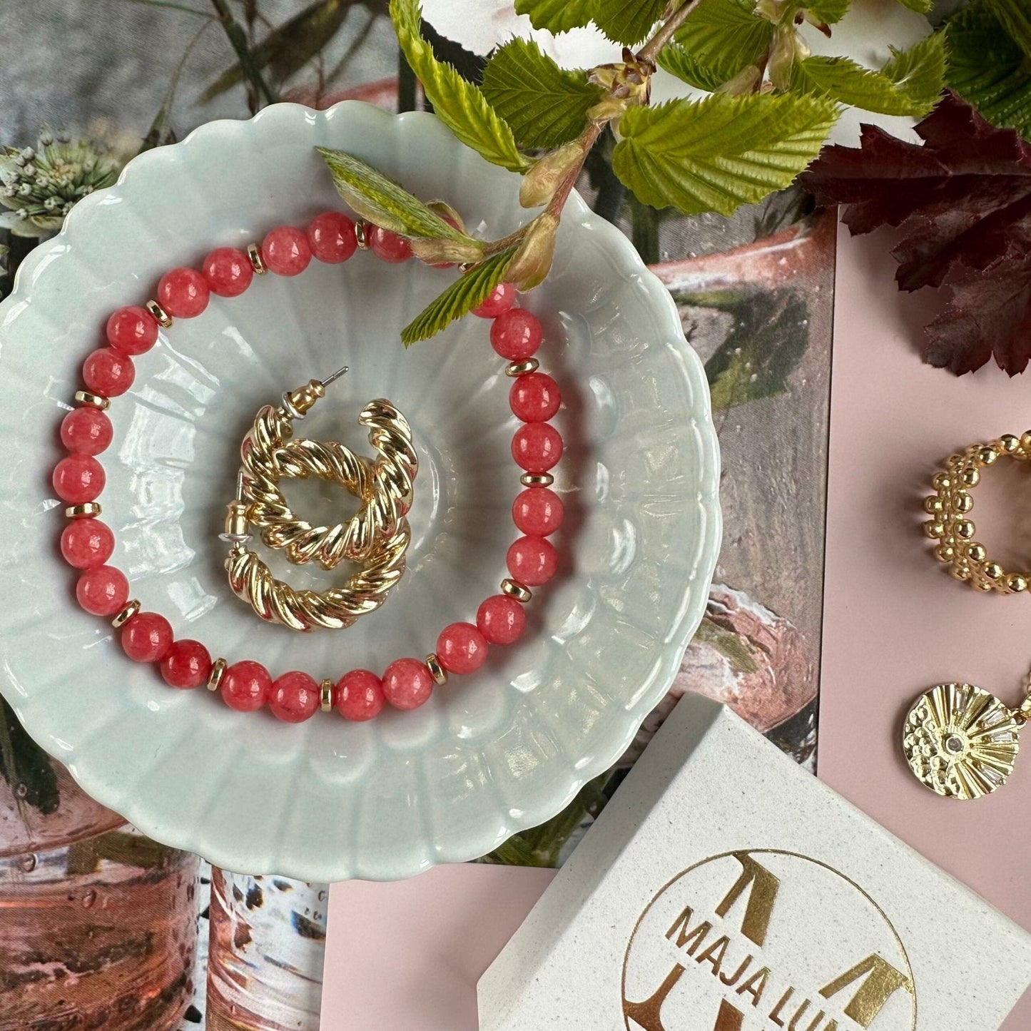 Armbånd Mollie Coral - VIAMAJA.DK