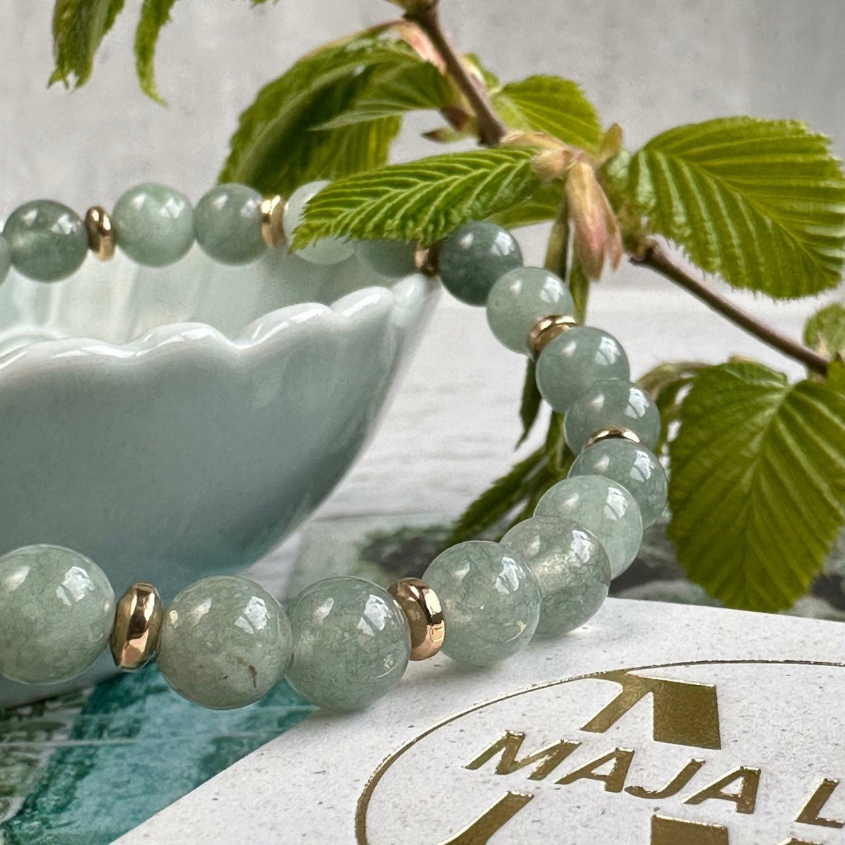 Armbånd Mollie jade green - VIAMAJA.DK