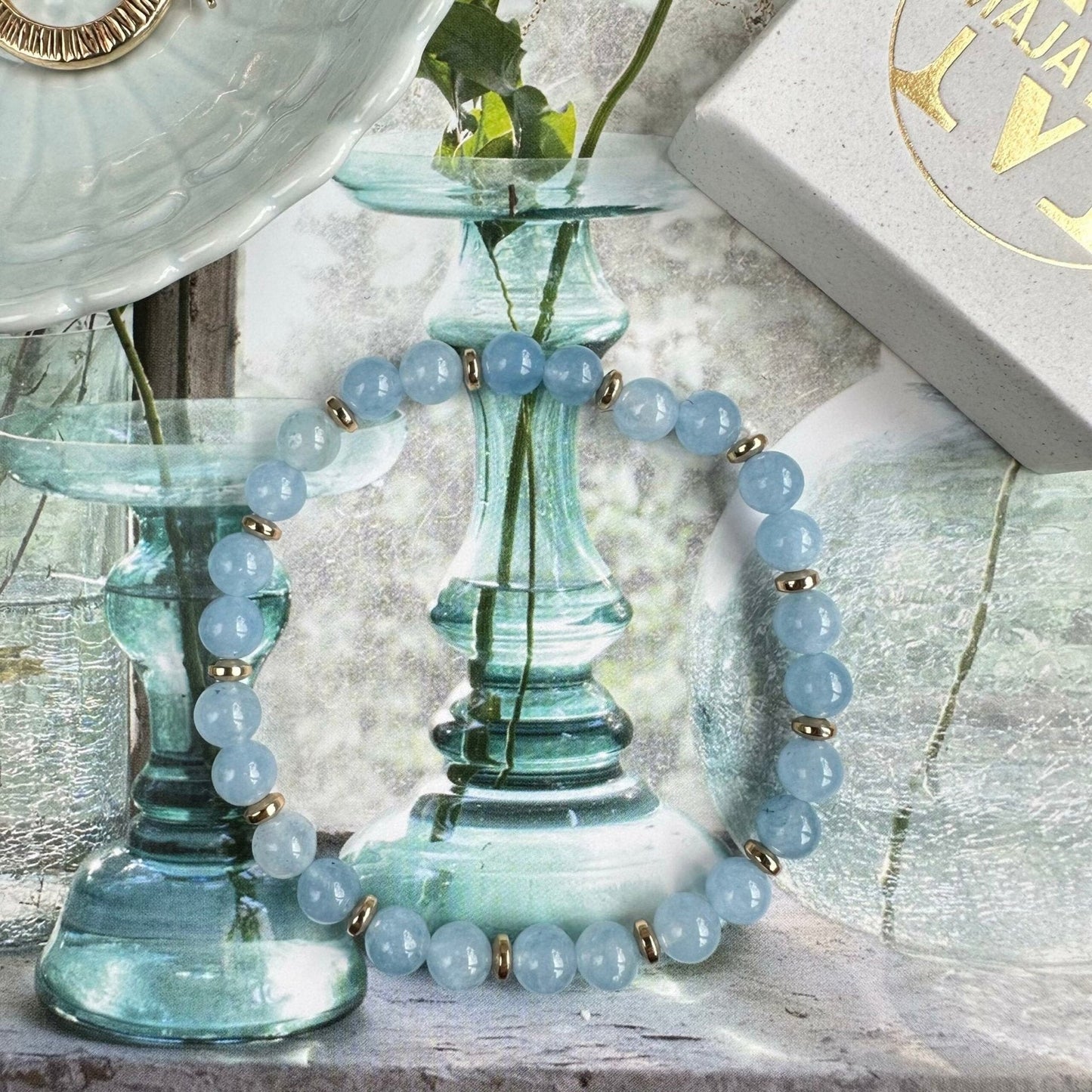 Armbånd Mollie Soft blue - VIAMAJA.DK