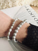 Armband Nadia mit 5 mm Süßwasserperlen – Grau