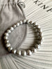 Armband Nadia mit 8 mm Süßwasserperlen – Grau