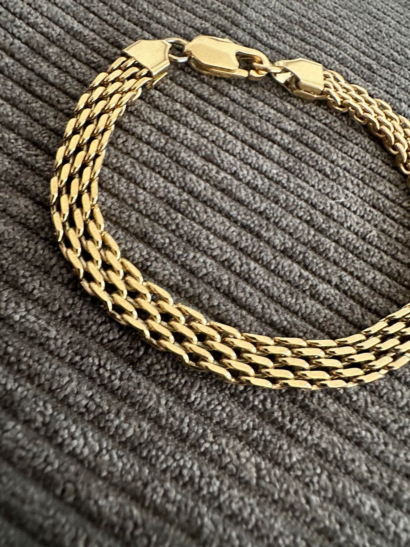 Armbånd Nelly forgyldt 17cm - Vandfast - VIAMAJA.DK