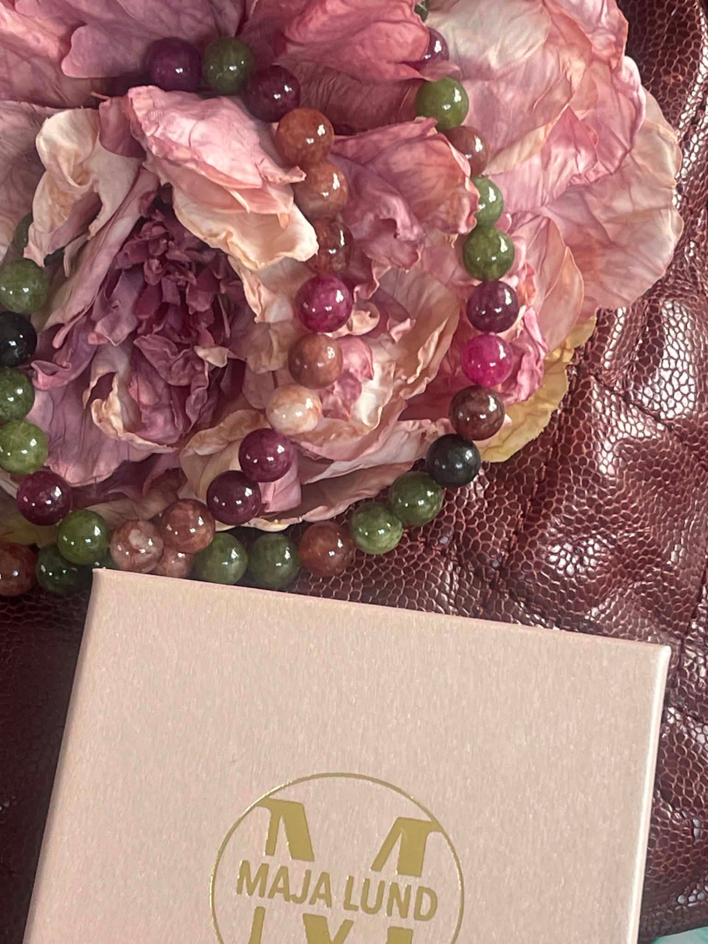 Halskette Mary Emerald/Berry Mix