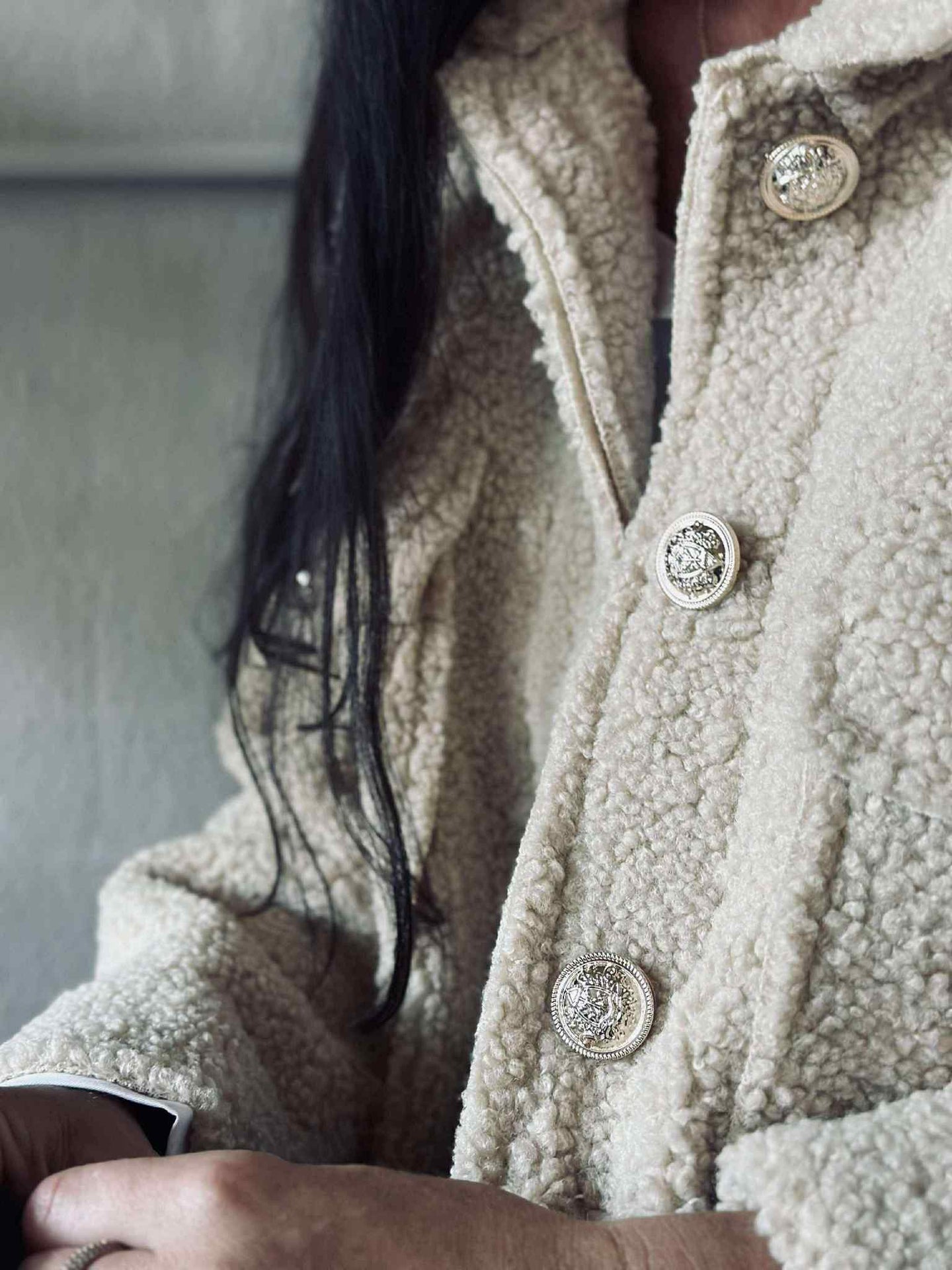 Jacke Teddy Lois beige