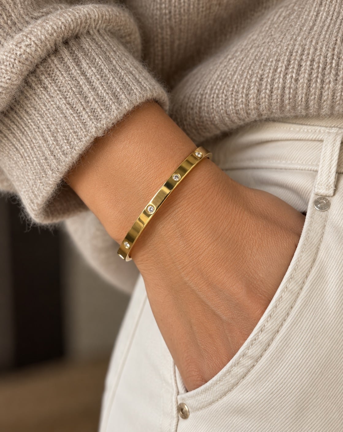 Armreif Mindy 18K vergoldet
