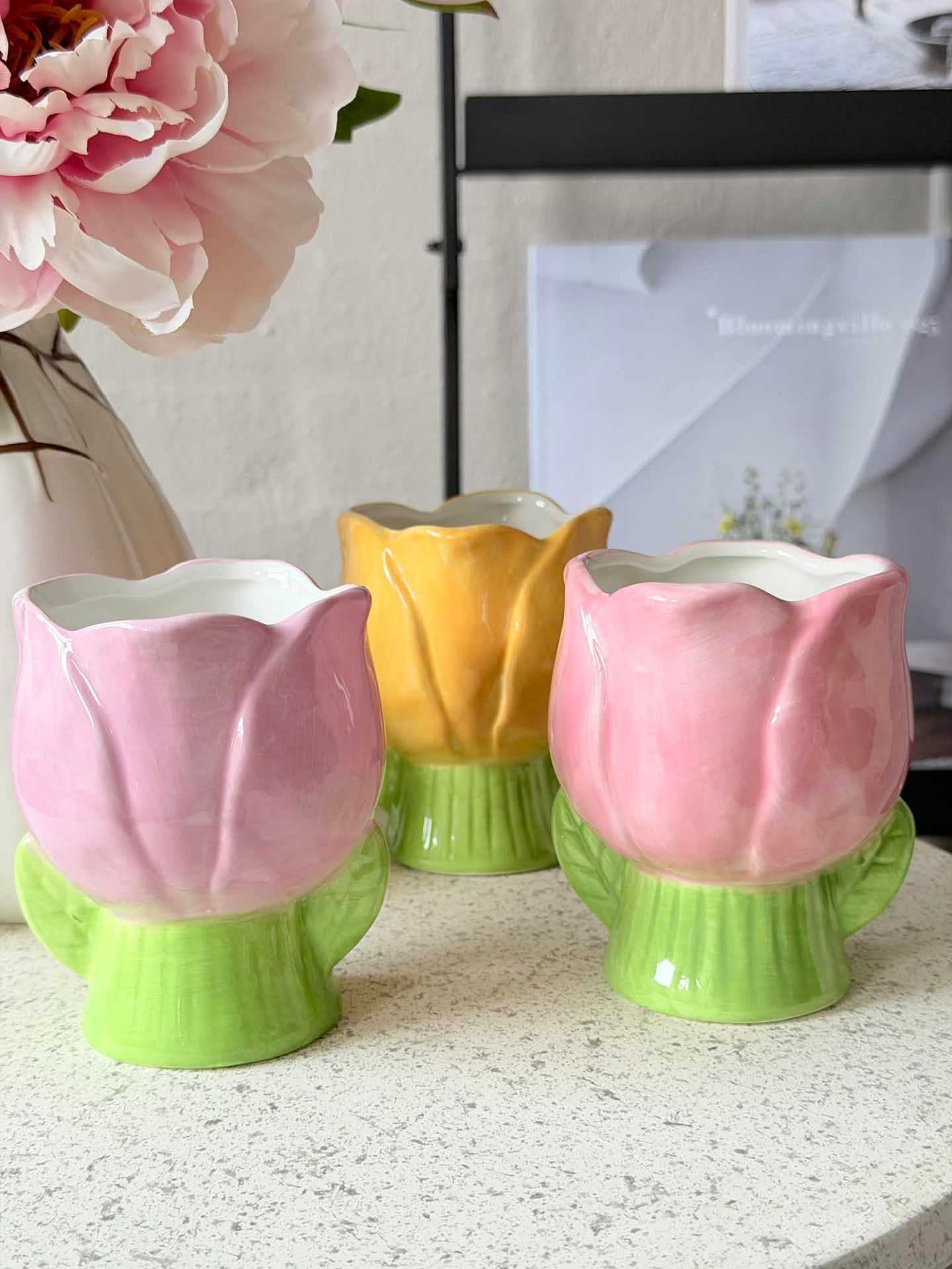 Übertopf Tulpe - mehrere Farben
