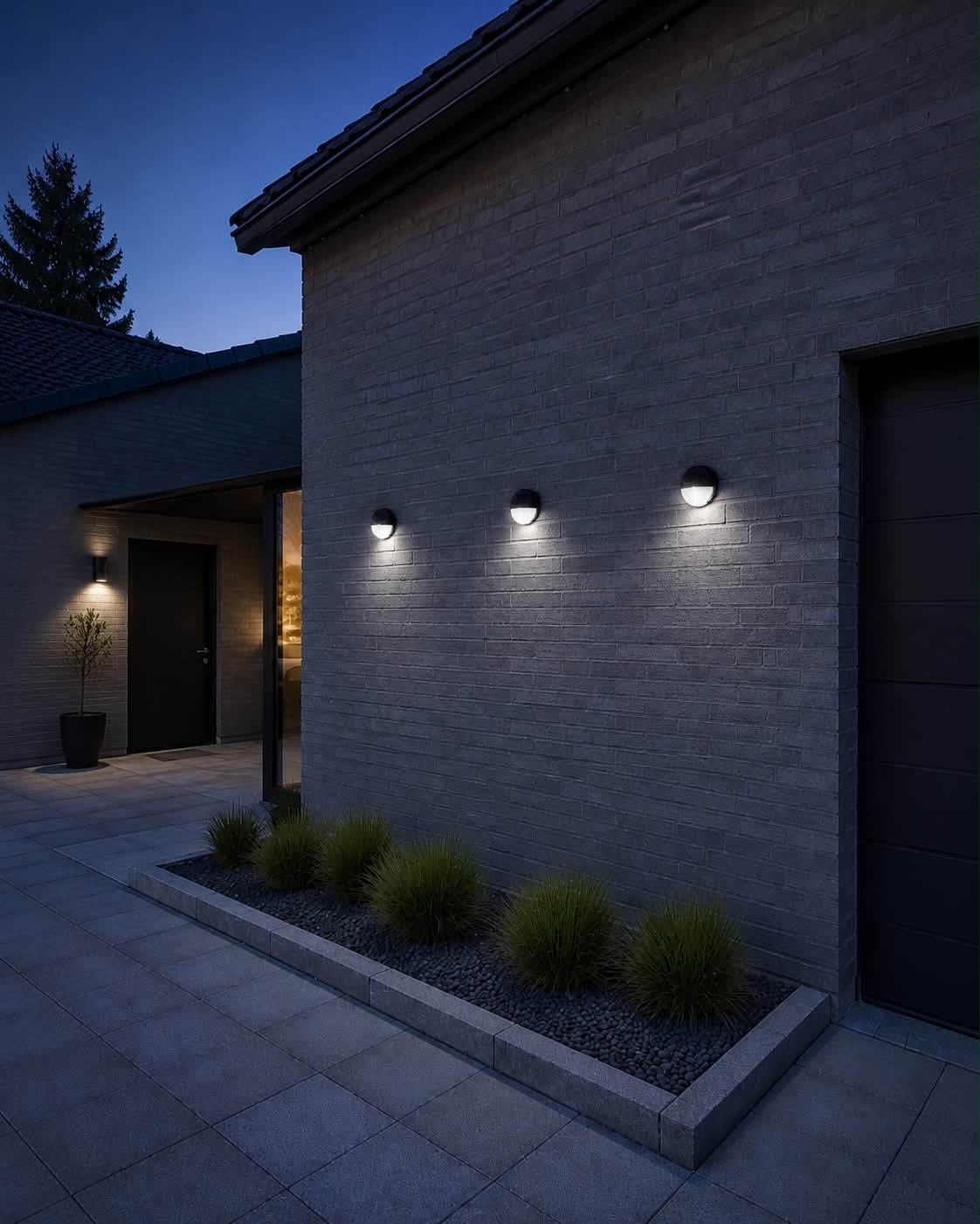 Wandleuchte mit Solarzellen – Set mit 4 Stück