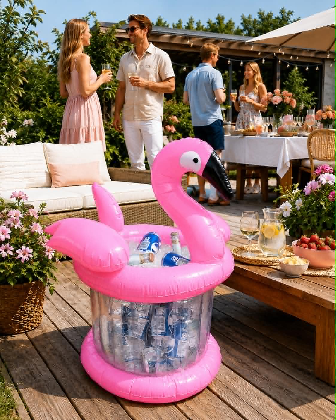 Getränkekühler - Aufblasbarer Flamingo