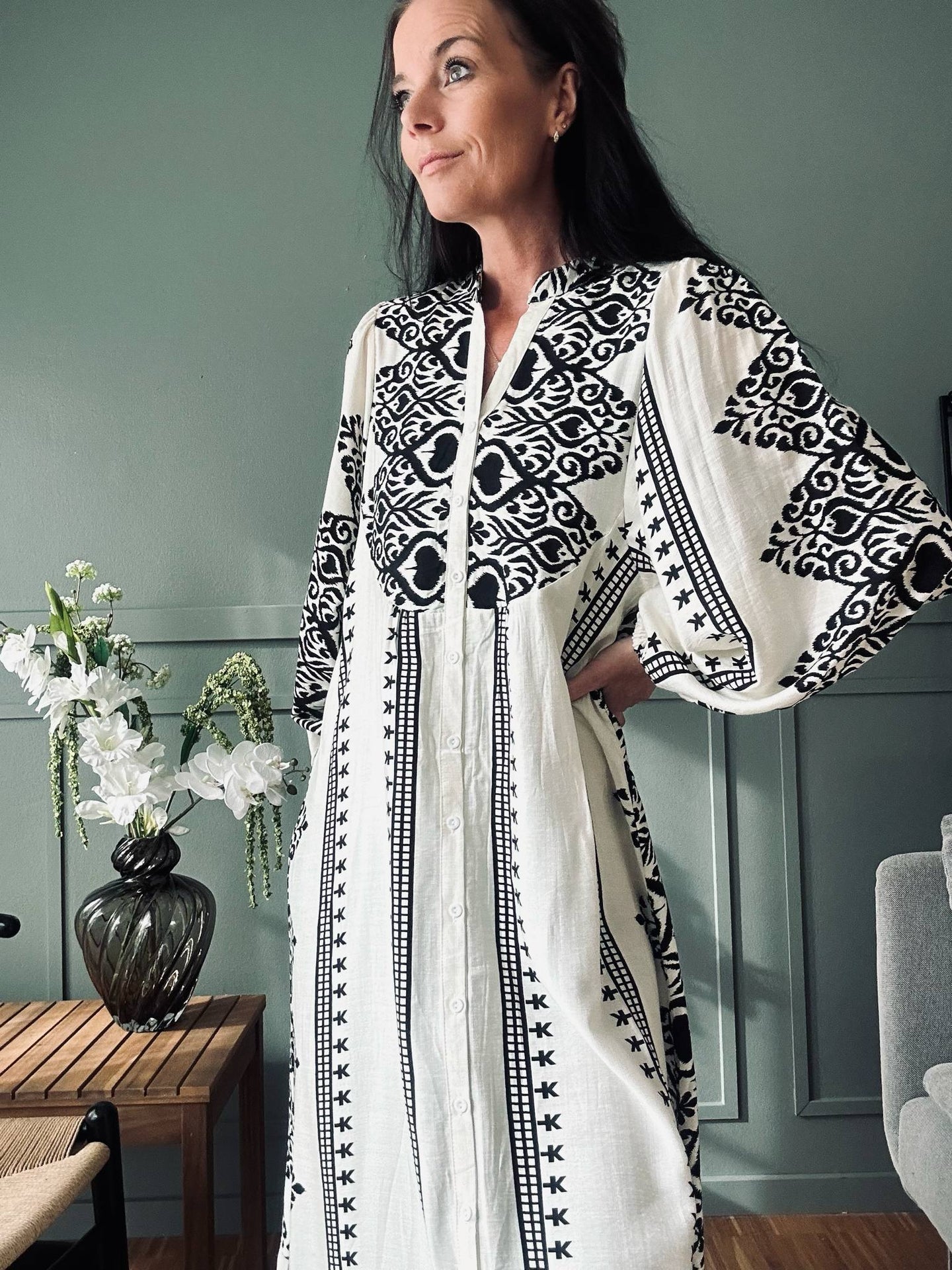 Kleid Beige - Boheme Baumwolle