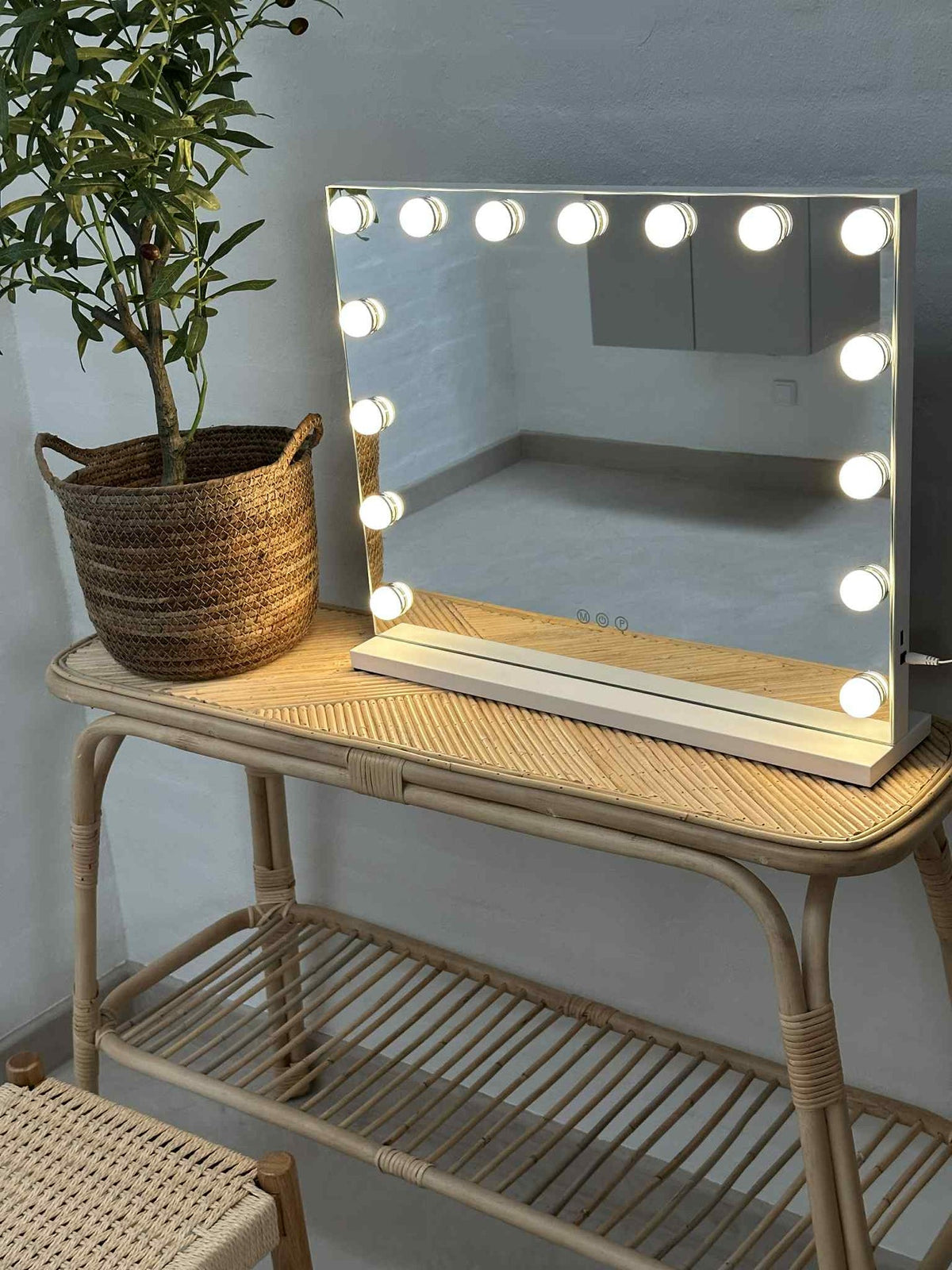 Hollywood Makeup-Spiegel mit Licht