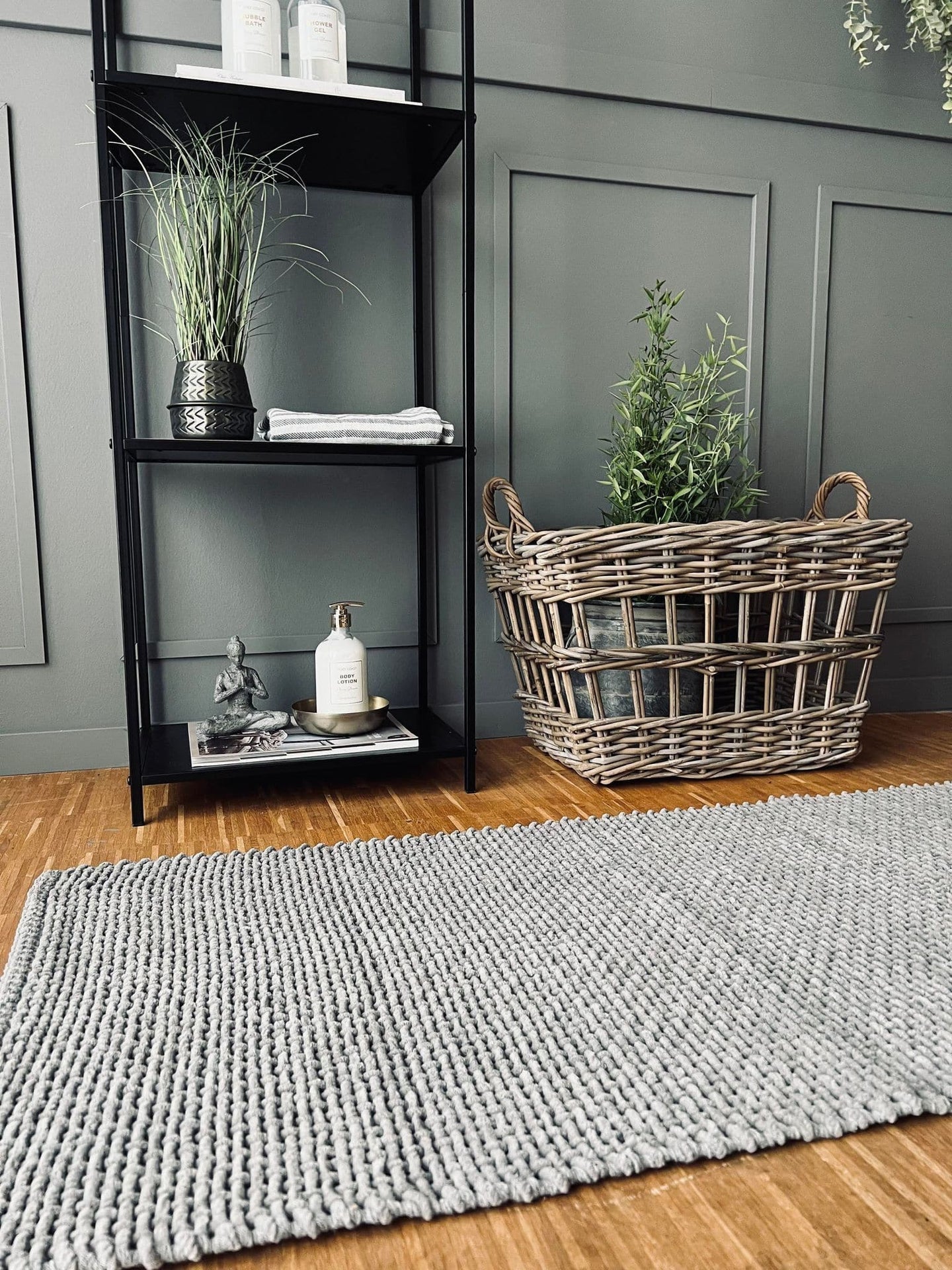 Bademåtte XL Grå 60x120cm - VIAMAJA.DK