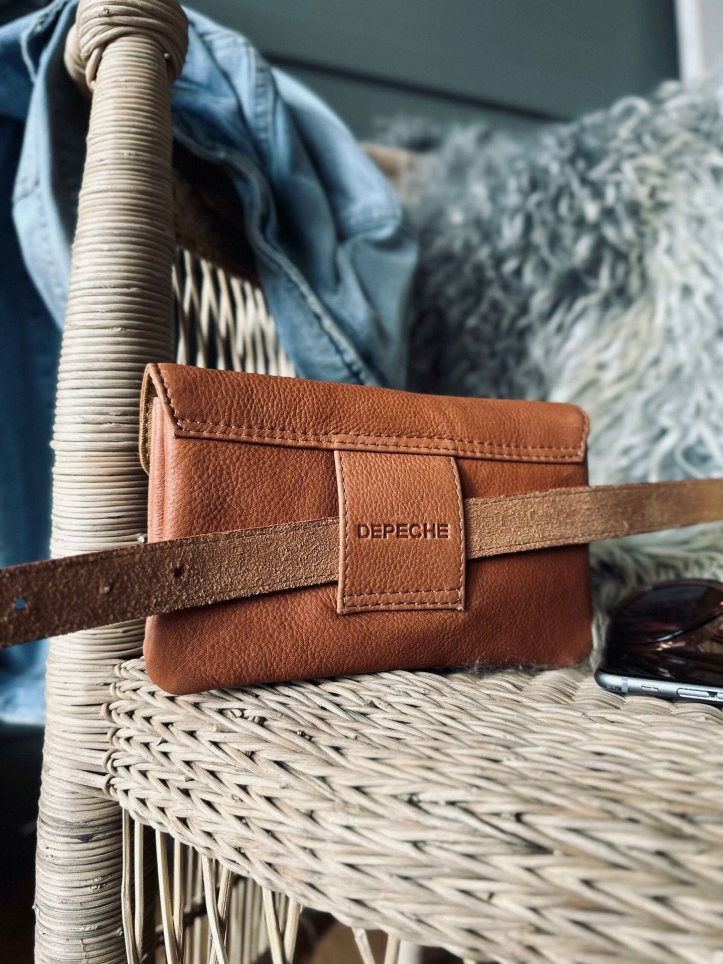 Bælte Aura cognac – 95 cm - VIAMAJA.DK