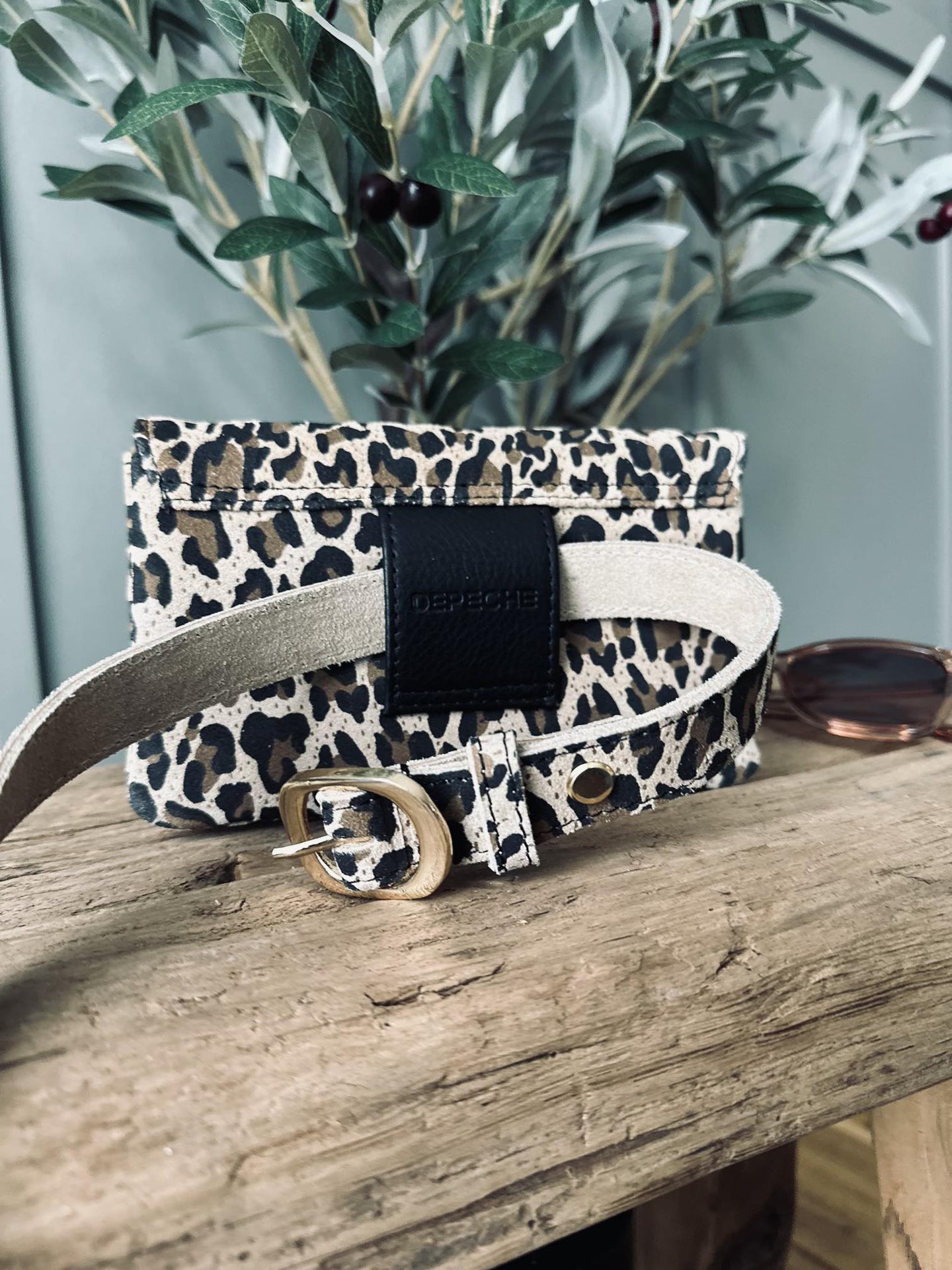 Bælte Aura Leopard – 85 cm - VIAMAJA.DK