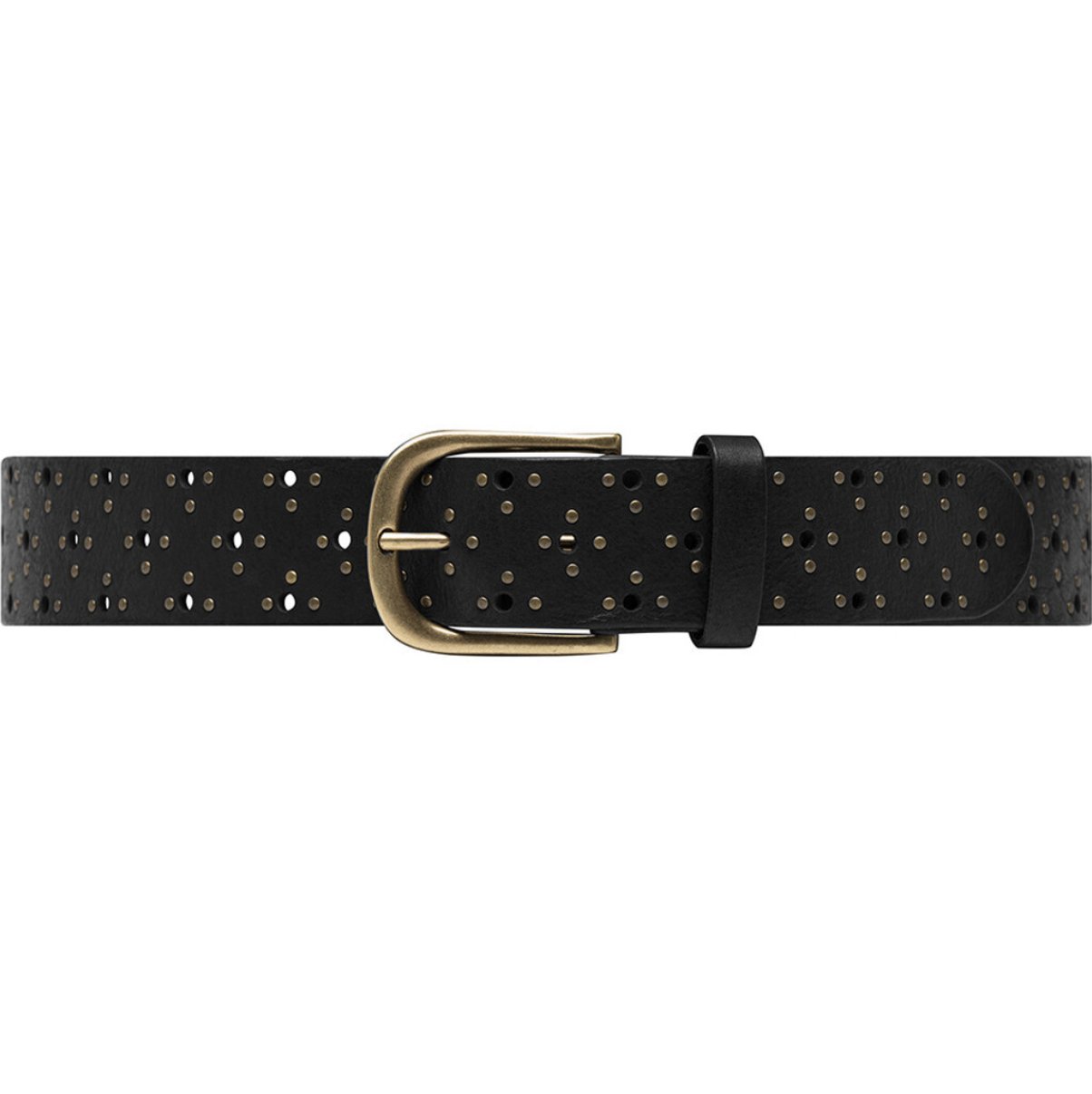 Bælte black leather - VIAMAJA.DK