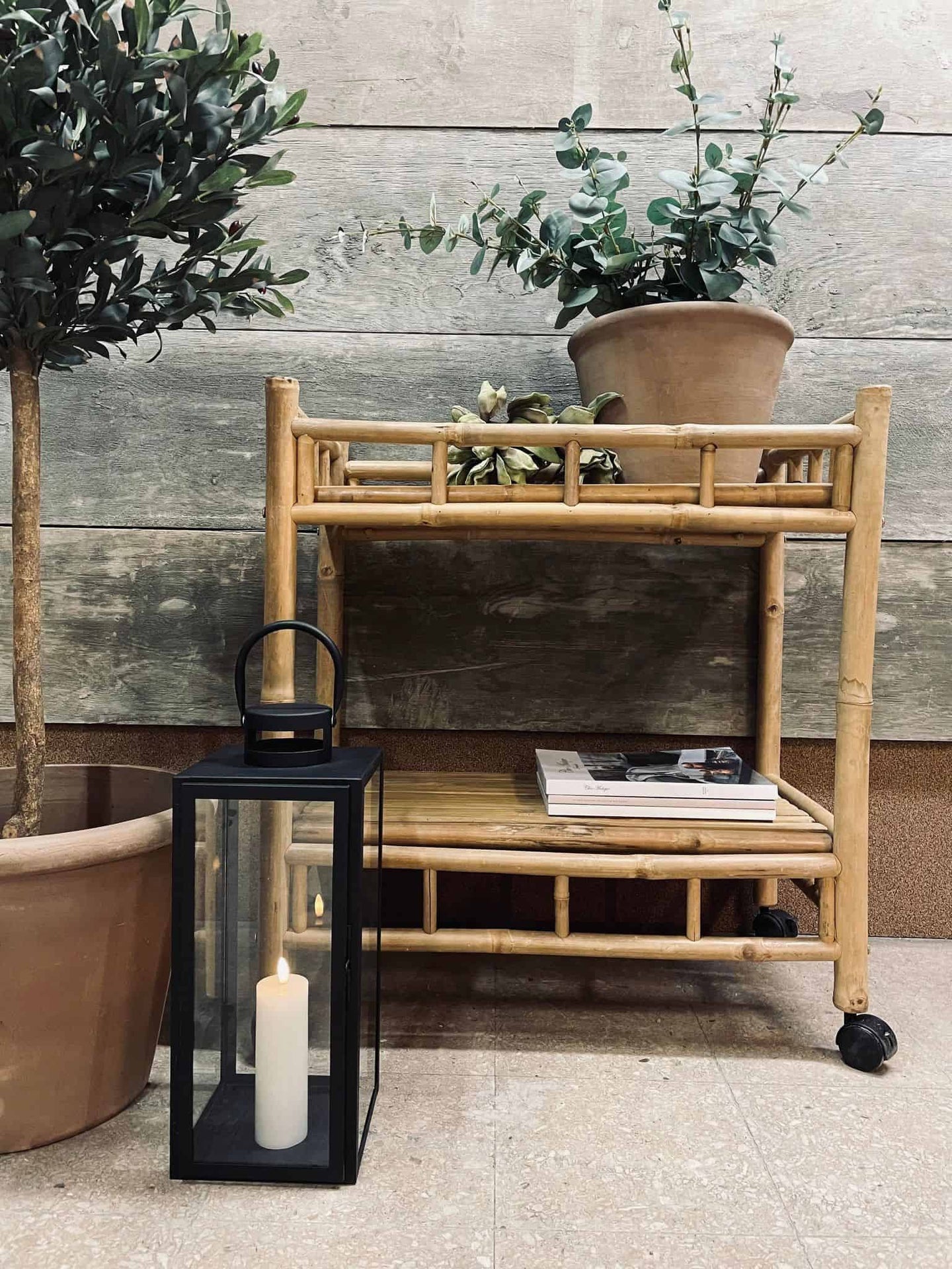 Bambus rullevogn - VIAMAJA.DK