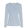 Basic-Bluse mit Knöpfen - Blue
