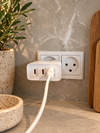 Schnelles USB-C-Ladegerät mit 3 Anschlüssen