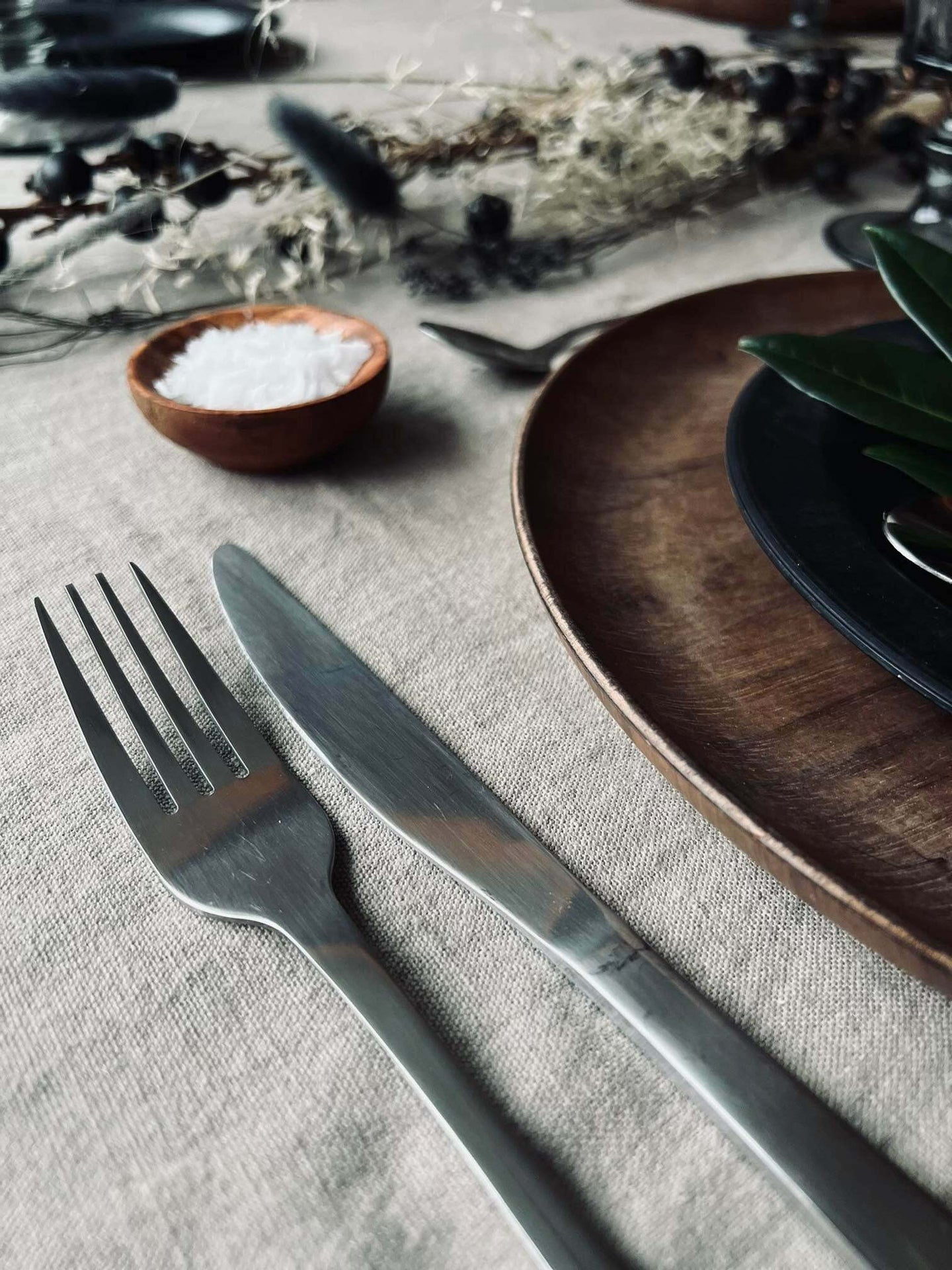 Bestik til 4 personer - Mat sølv Mist - VIAMAJA.DK