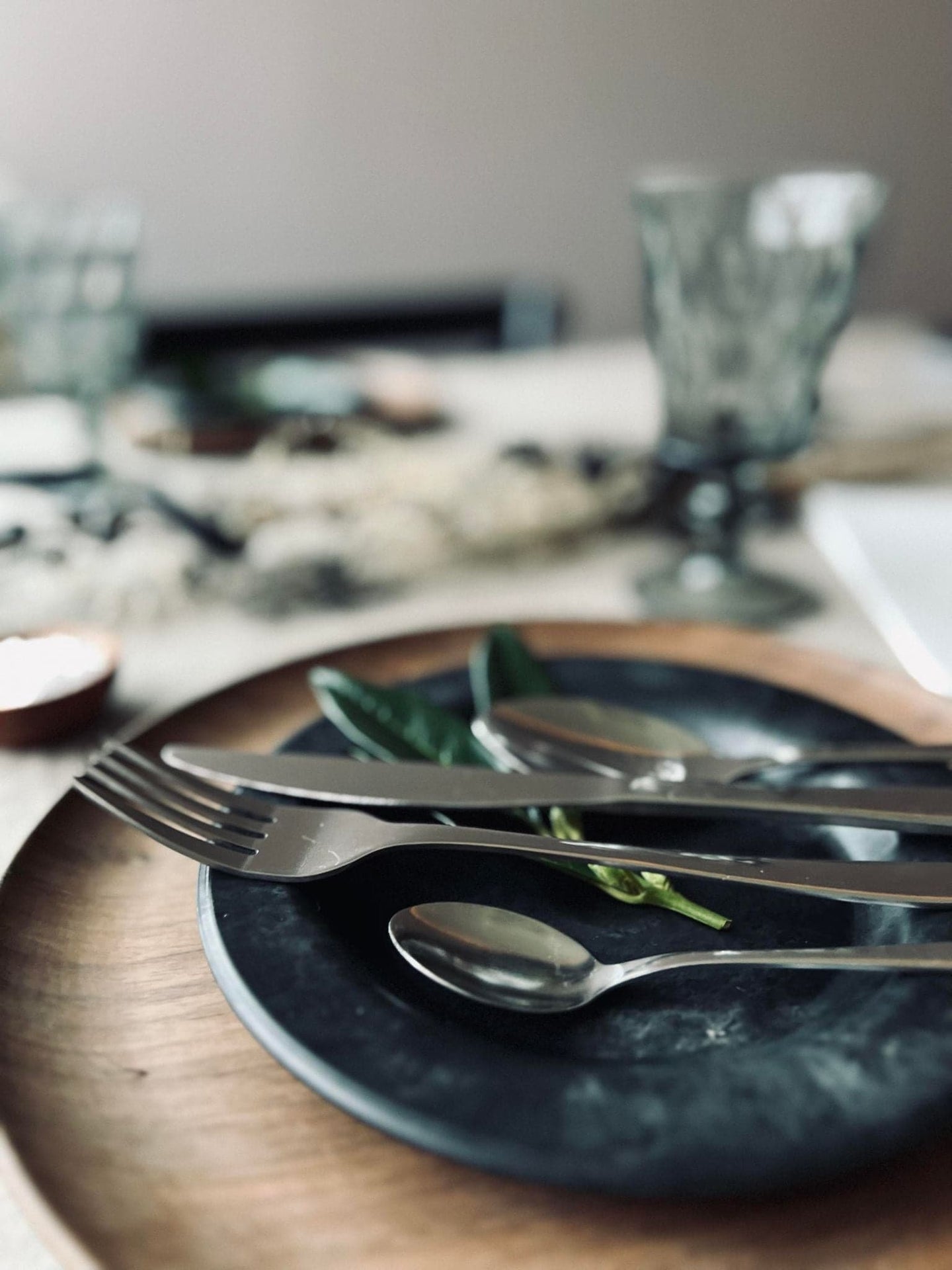 Bestik til 4 personer - Mat sølv Mist - VIAMAJA.DK