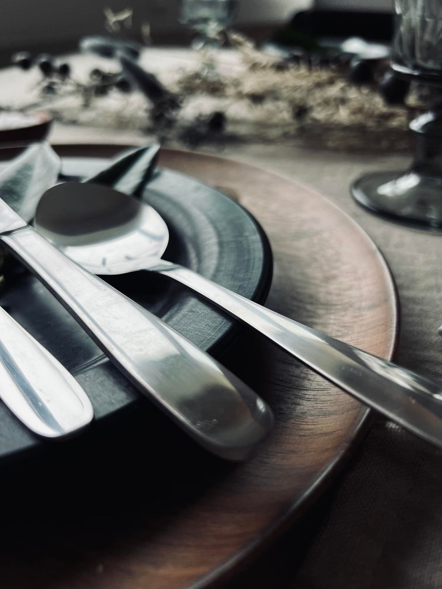 Bestik til 4 personer - Mat sølv Mist - VIAMAJA.DK