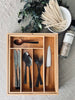 Besteckschale aus Holz - Verstellbare Größe