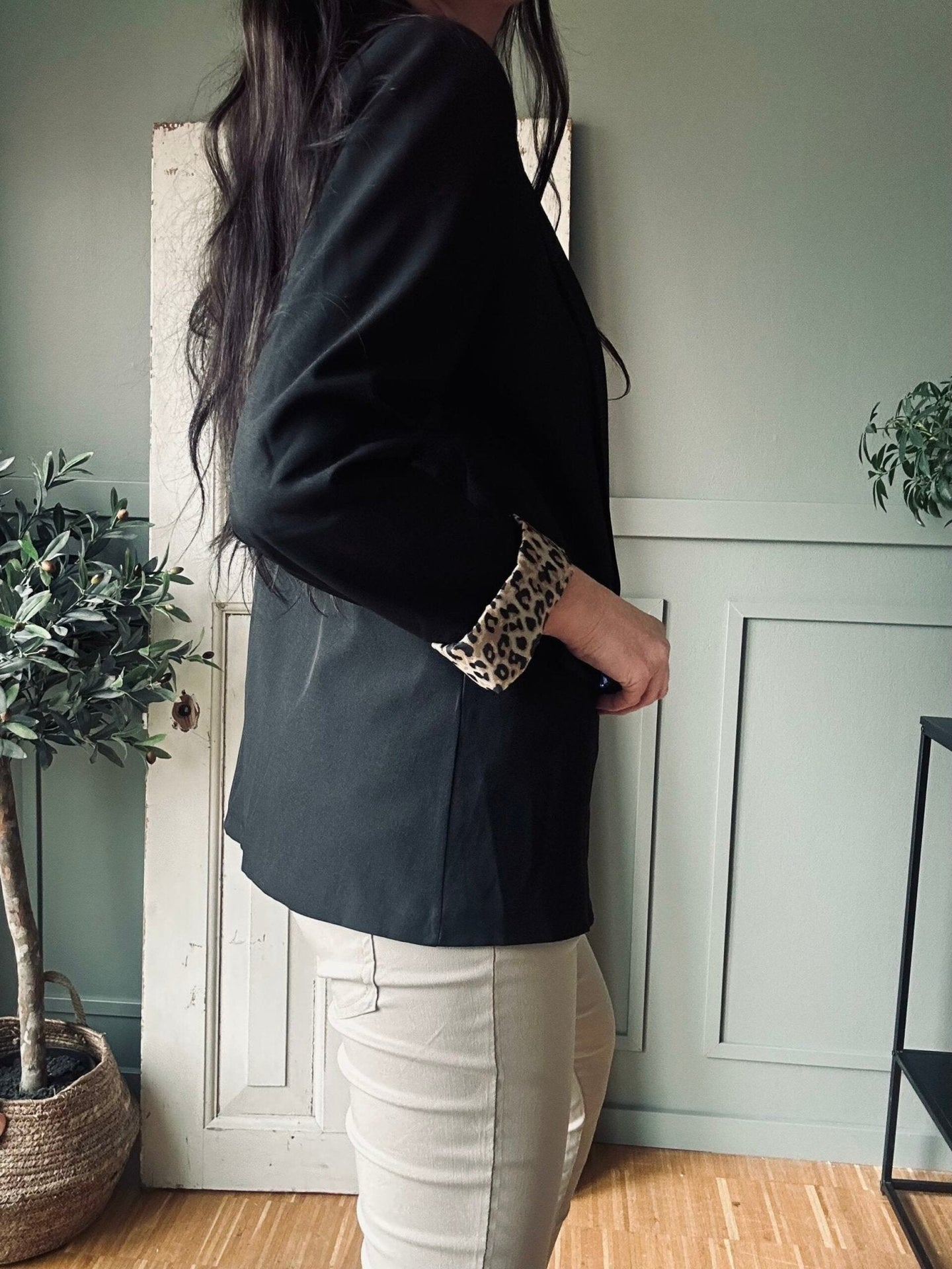 Blazer m. Leopard - VIAMAJA.DK
