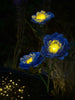 Blume mit Solarzellen – Blau