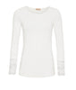 Bluse BASIS mit Spitzendetails – White