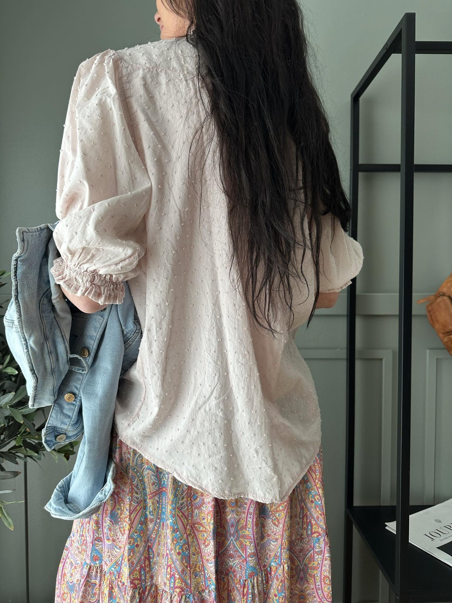 Bluse i let bomuld – Soft rose - VIAMAJA.DK