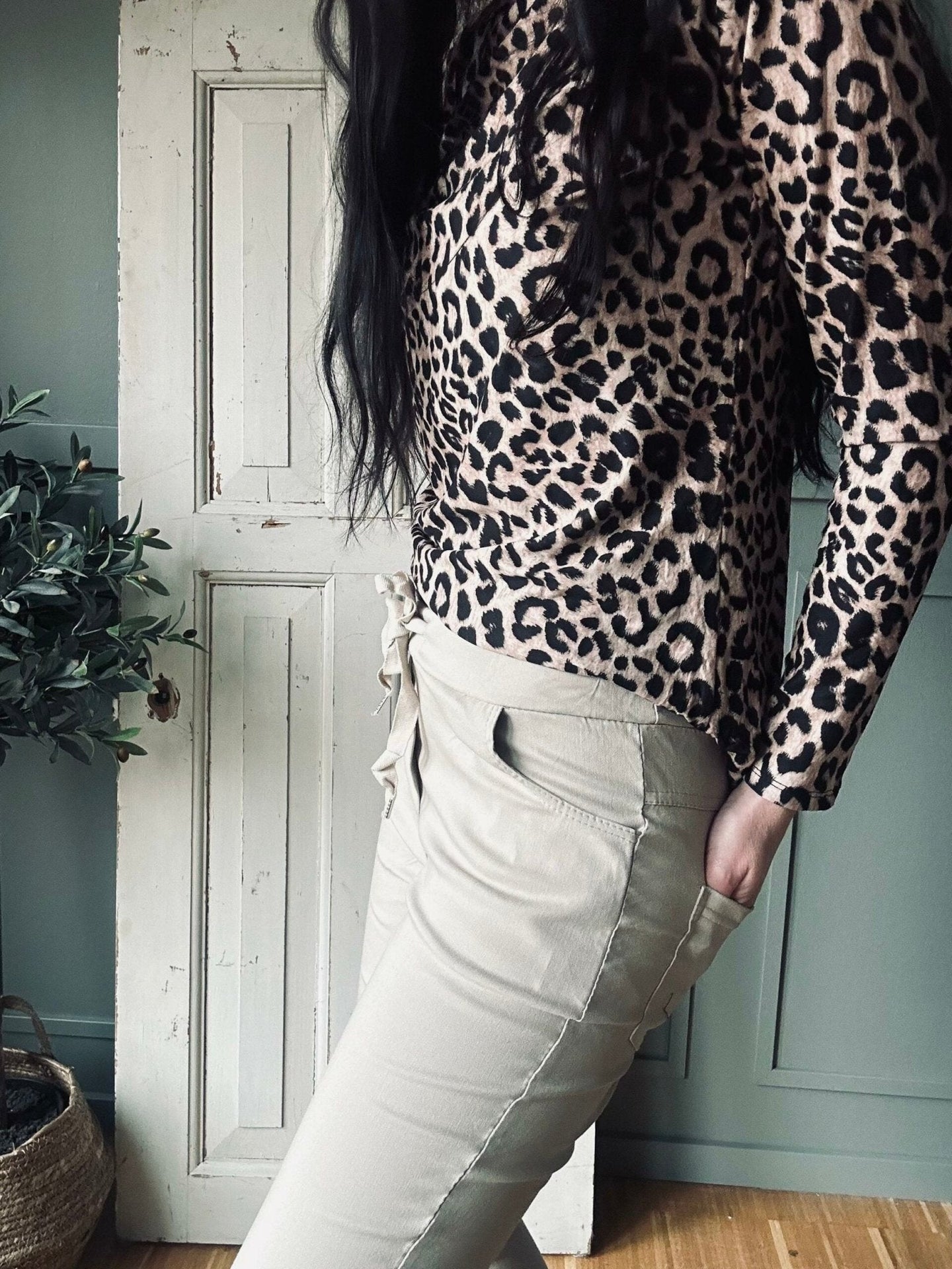 Bluse Leopard - VIAMAJA.DK