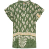 Bluse mit Rüschensaum – Green Nadia