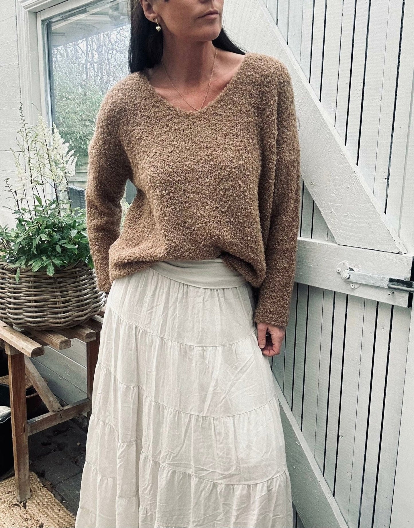 Bluse Naomi camel - VIAMAJA.DK
