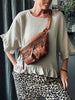 Bluse Olivia Leinenmix beige