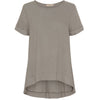 Oversize-Bluse aus Leinen – Fango / Beige
