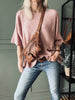 Bluse Sia Old Rose – Oversize