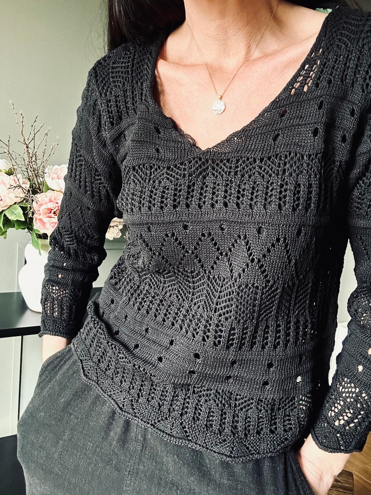 Bluse Viga Black - VIAMAJA.DK